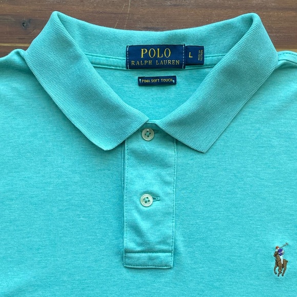 Men’s Polo Ralph Lauren Short Sleeve Classic Fit Soft Cotton Polo/Collared Shirt - Picture 8 of 12
